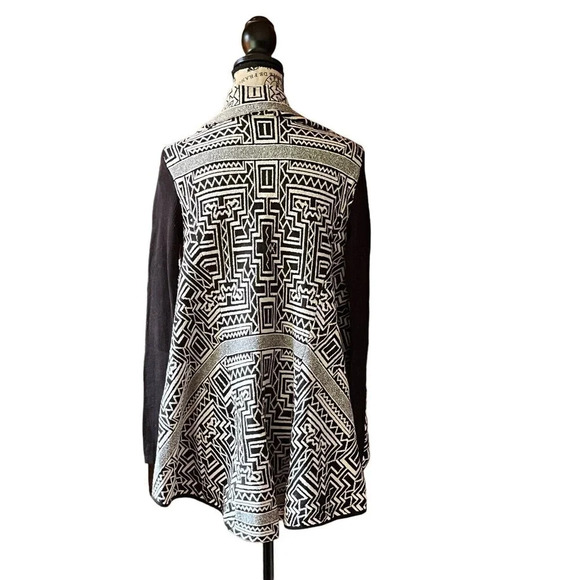 Anthropologie Field Flower Stamped Jacquard Cardigan Sweater Womens XSmall - Picture 5 of 9